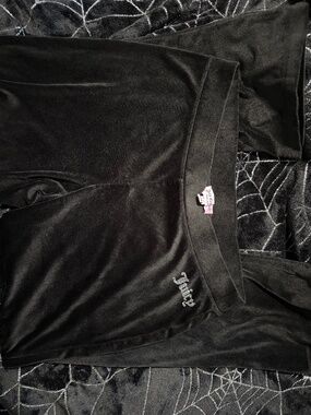 Juicy Couture Velour Tracksuit Pants | Black | Size Large